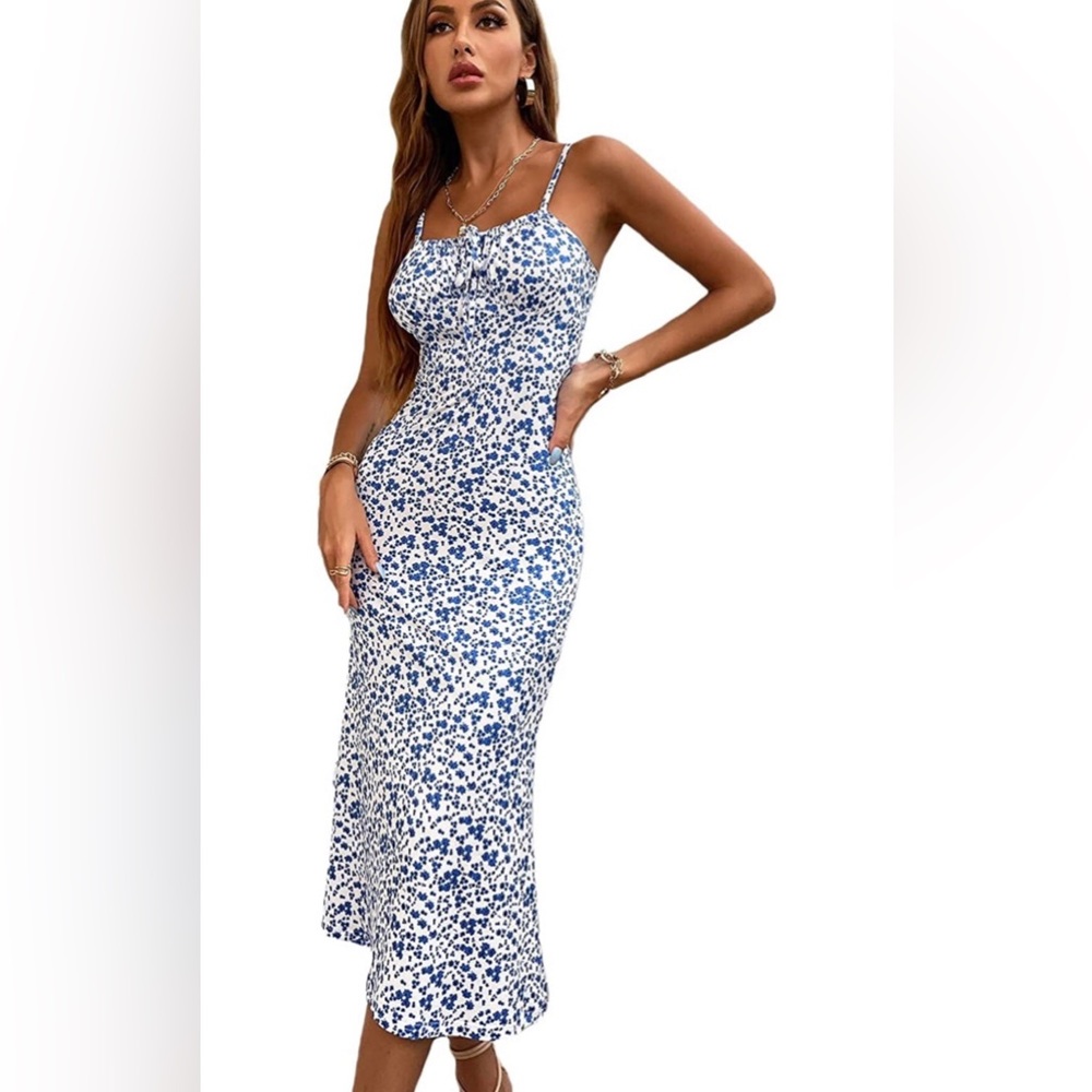 Small Blue Floral Dress